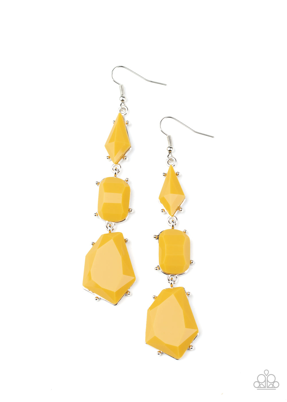 Geo Getaway - Yellow earring 1551