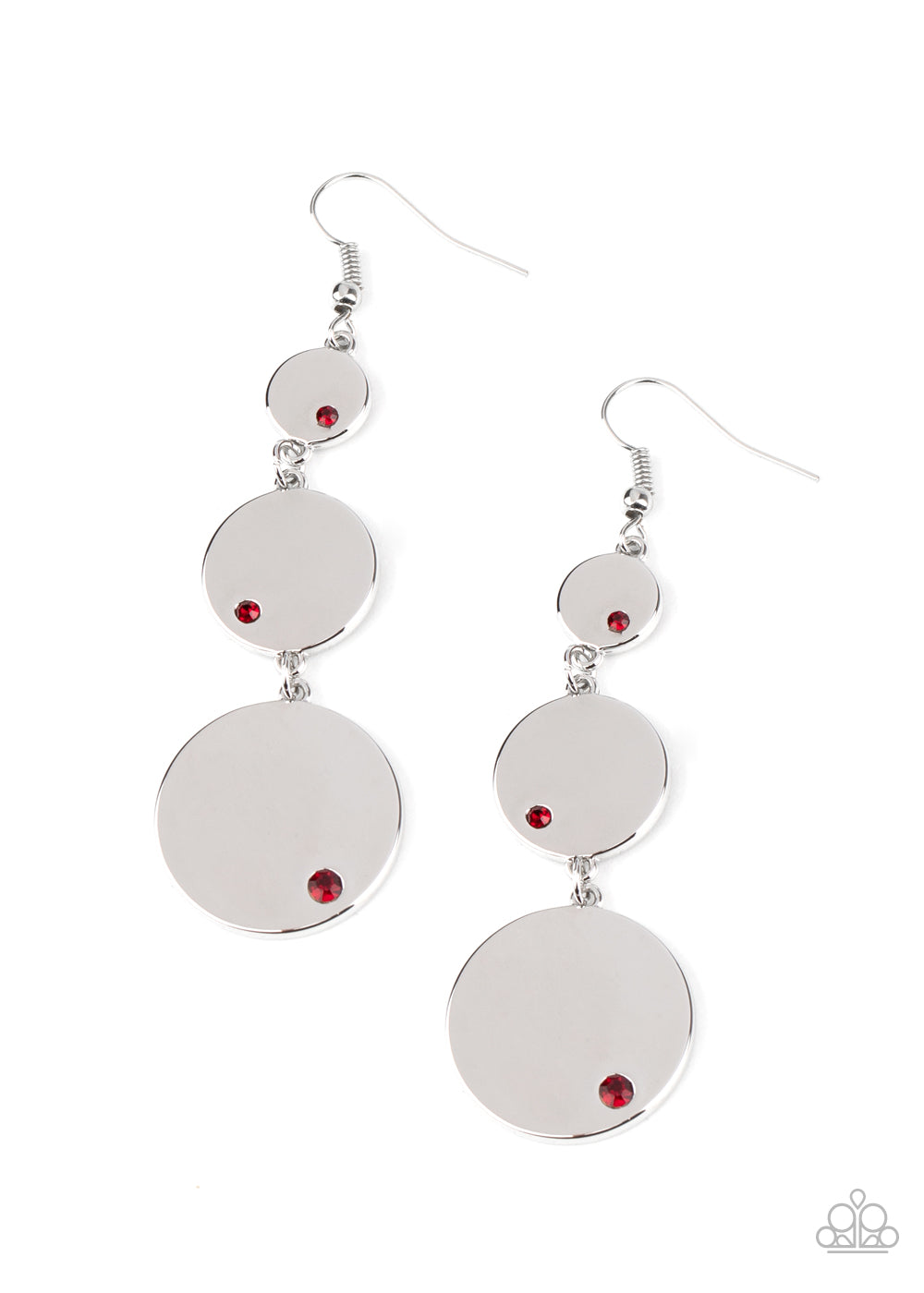 Poshly Polished - Red earring 1736