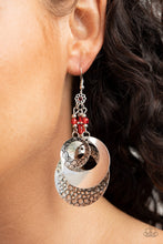 Load image into Gallery viewer, Wanderlust Garden - Red earring 958
