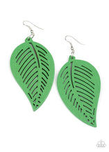 Load image into Gallery viewer, Tropical Foliage - Green earring F022
