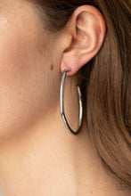 Load image into Gallery viewer, Rough It Up - Black hoop earring 940
