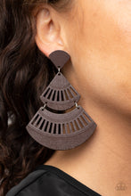 Load image into Gallery viewer, Oriental Oasis - Brown earring 537
