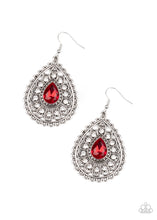 Load image into Gallery viewer, Eat, Drink, and BEAM Merry - Red earring 968
