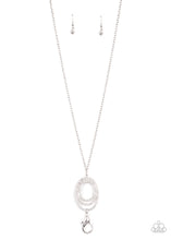 Load image into Gallery viewer, Dizzying Dazzle - White lanyard 1606

