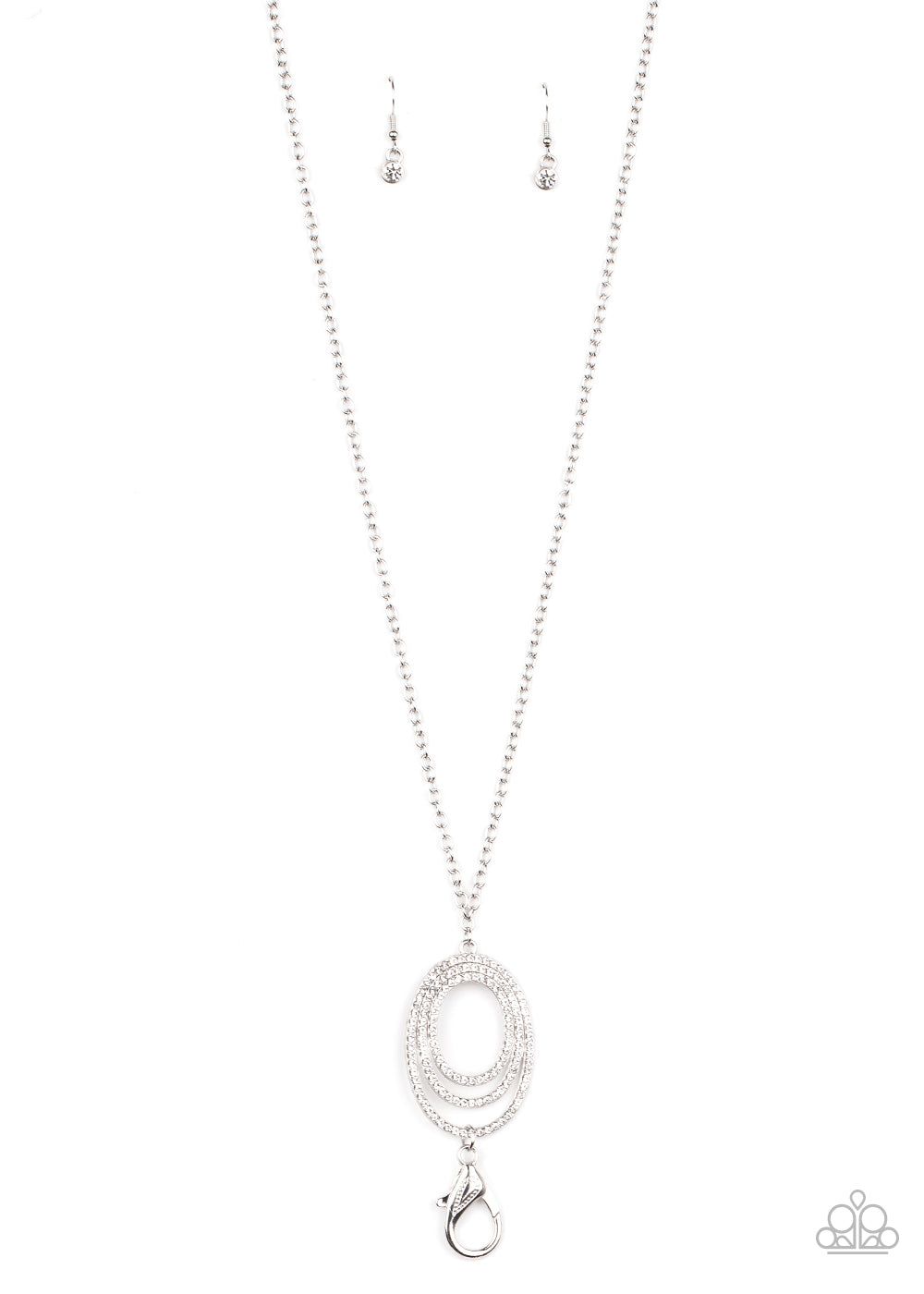 Dizzying Dazzle - White lanyard 1606