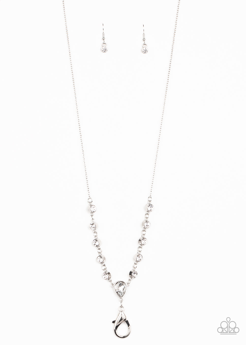 Unfathomable Fierceness - White lanyard necklace 1575