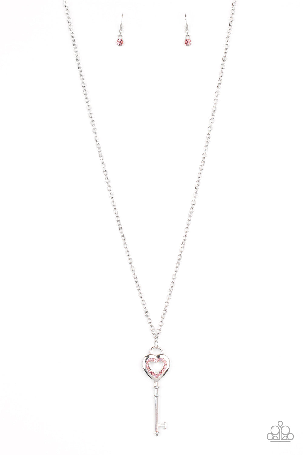 Unlock Your Heart - Pink necklace 866