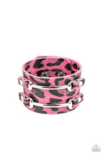 Load image into Gallery viewer, Safari Scene - Pink urban bracelet A024/B004
