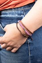 Load image into Gallery viewer, Totally Tiki - Purple urban bracelet 1700
