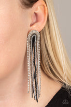 Load image into Gallery viewer, Let There BEAD Light - Black post earring 1958
