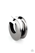 Load image into Gallery viewer, Chic CRESCENTO - Black hoop earring 1700
