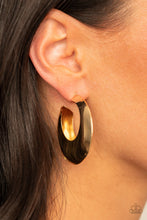 Load image into Gallery viewer, Chic CRESCENTO - Gold hoop earring 1654
