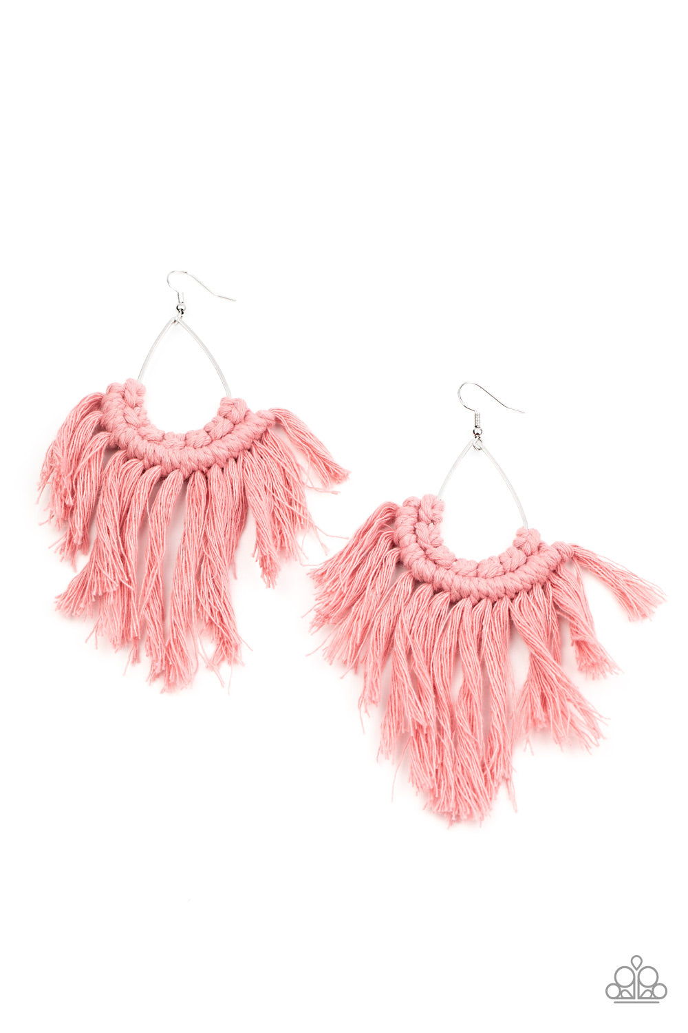 Wanna Piece Of MACRAME? - Pink earring 1570
