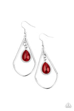 Load image into Gallery viewer, Ethereal Elegance - Red earring 1534
