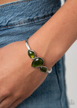Load image into Gallery viewer, Boho Beach Babe - Green cuff bracelet 518
