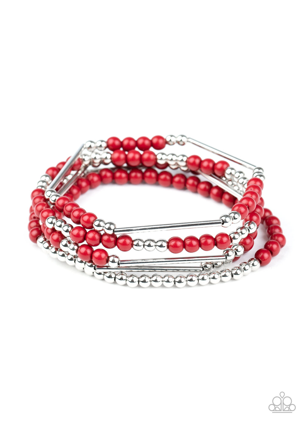 BEAD Between The Lines - Red bracelet 1717