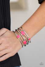 Load image into Gallery viewer, Fashion Frenzy - Pink cuff bracelet F055
