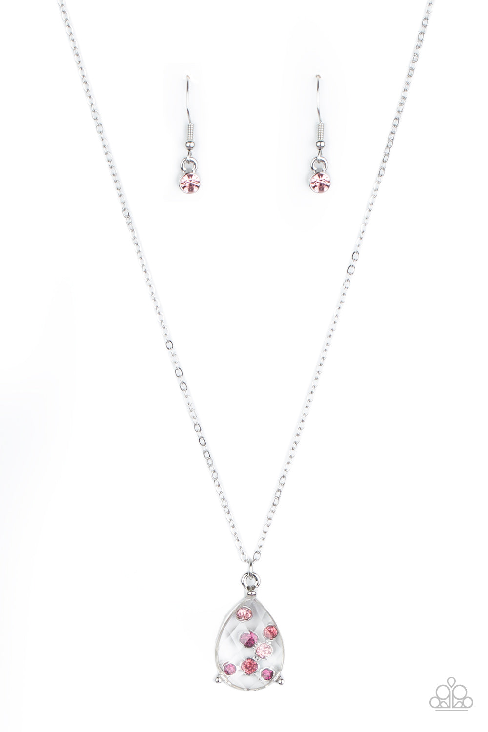 Stormy Shimmer - Pink Necklace 2098