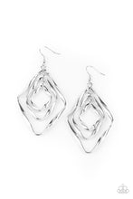 Load image into Gallery viewer, Retro Resplendence - Silver earring F054
