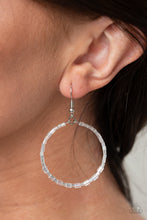 Load image into Gallery viewer, Colorfully Curvy - White earring 1577
