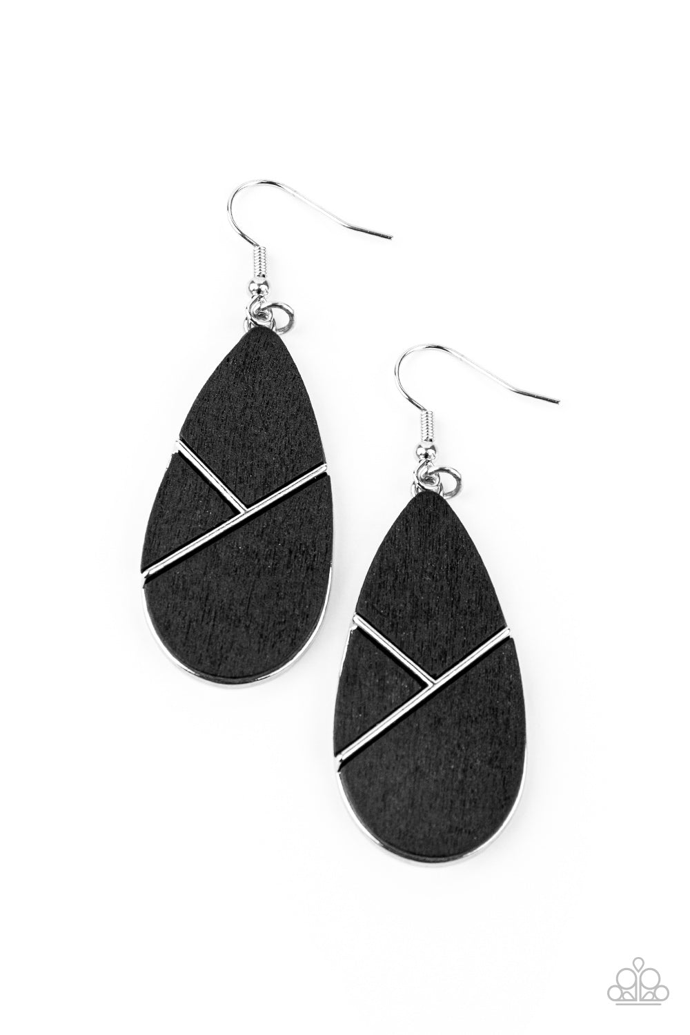 Sequoia Forest - Black earring 1563