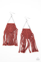 Load image into Gallery viewer, Macrame Jungle - Brown earring 2007
