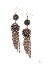 Load image into Gallery viewer, Medallion Mecca - Copper earring 592
