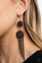 Load image into Gallery viewer, Medallion Mecca - Copper earring 592
