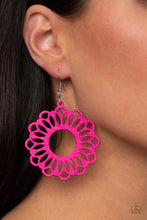 Load image into Gallery viewer, Dominican Daisy - Pink earring 1586
