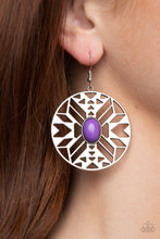 Load image into Gallery viewer, Southwest Walkabout - Purple earring 1734
