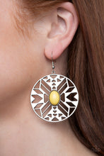 Load image into Gallery viewer, Southwest Walkabout - Yellow earring F042
