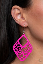 Load image into Gallery viewer, VINE For The Taking - Pink earring E105
