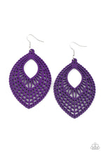 Load image into Gallery viewer, One Beach At A Time - Purple earring 2033
