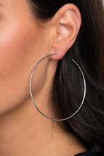 Load image into Gallery viewer, Very Curvaceous - Silver hoop earring 952
