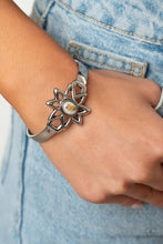 Load image into Gallery viewer, Sahara Garden - White cuff bracelet F042
