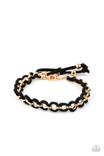 Load image into Gallery viewer, SUEDE Side to Side - Black bracelet 1675
