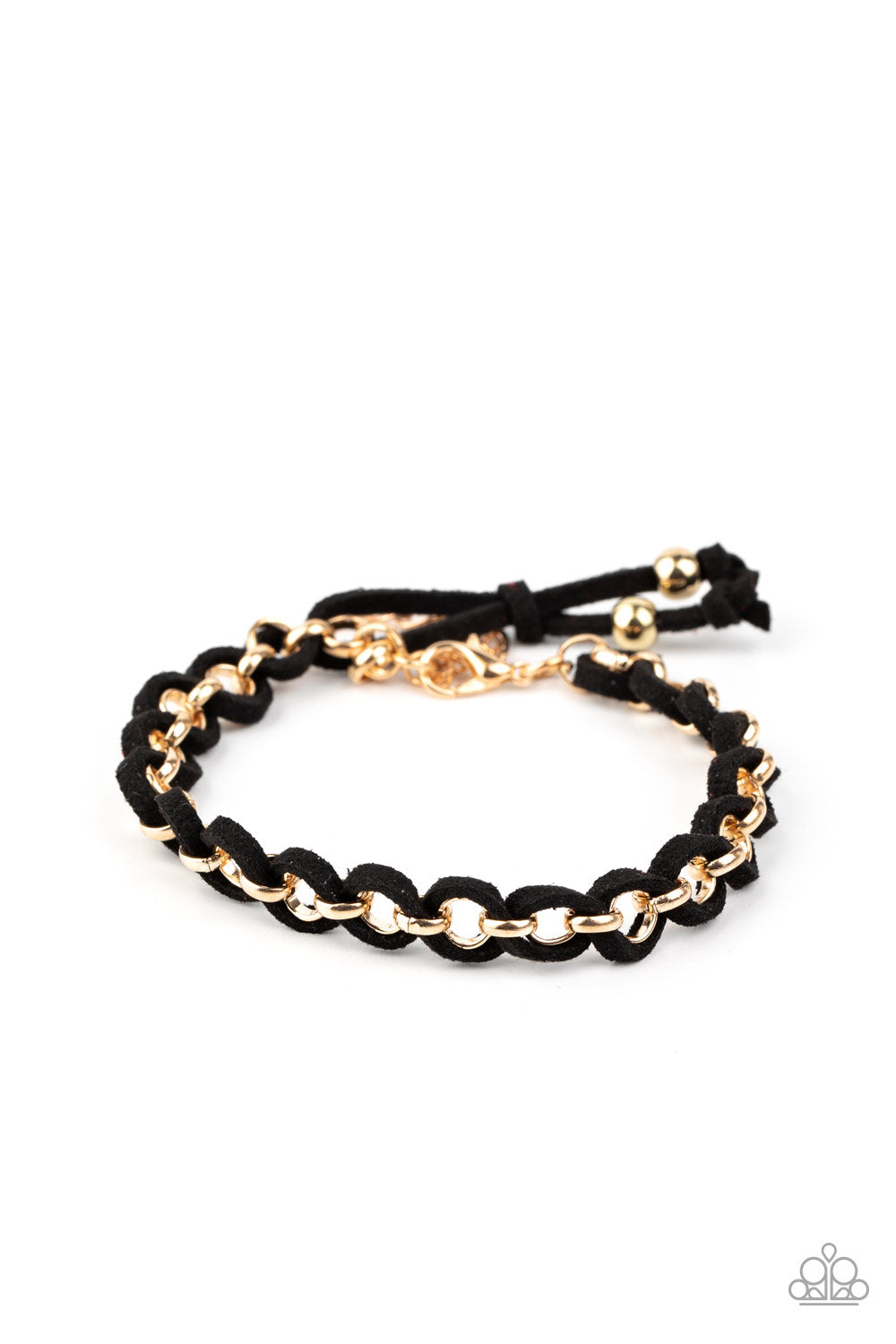 SUEDE Side to Side - Black bracelet 1675