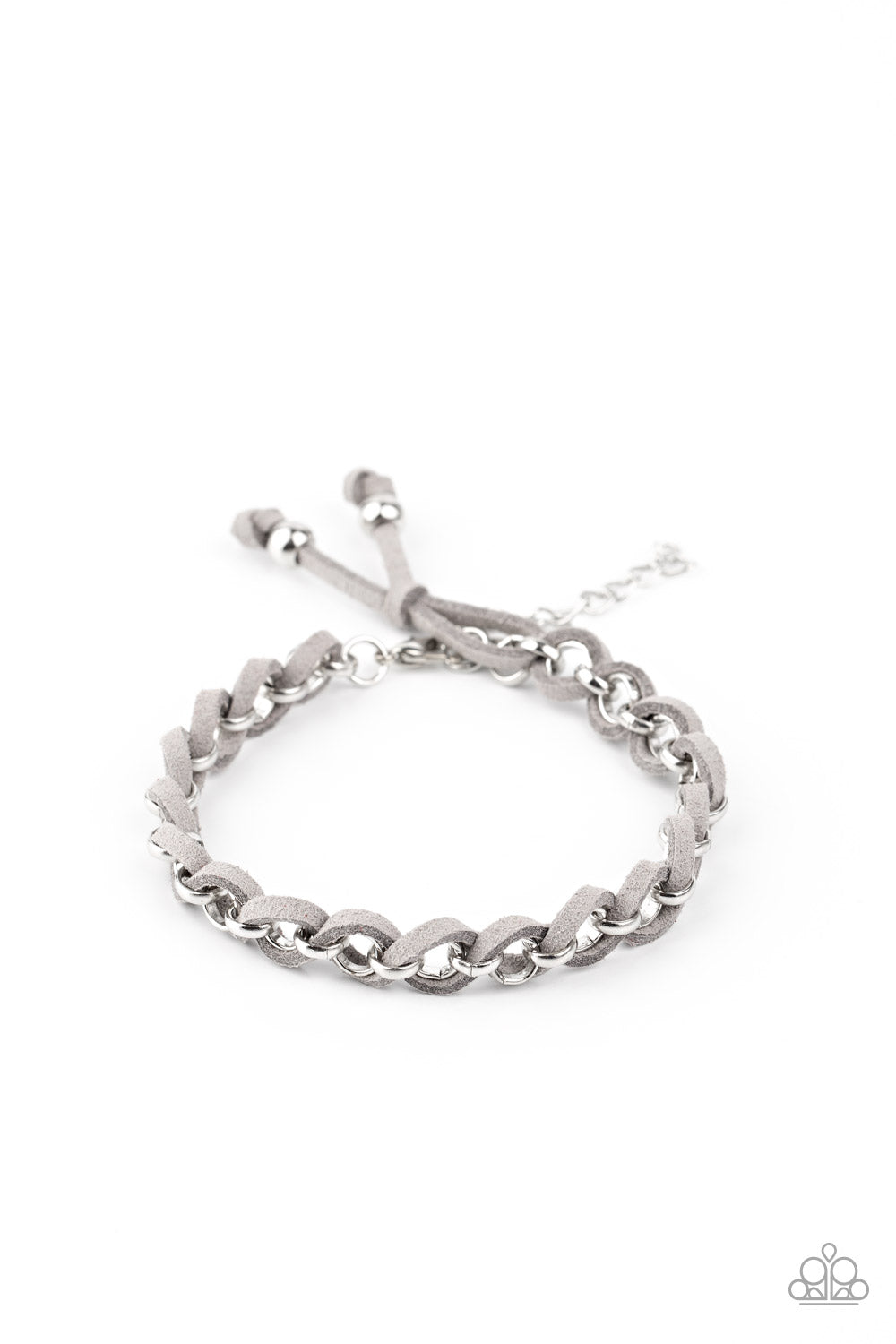 SUEDE Side to Side - Silver bracelet 1813