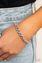 Load image into Gallery viewer, SUEDE Side to Side - Silver bracelet 1813
