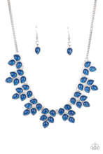 Load image into Gallery viewer, Hidden Eden - Blue necklace 592
