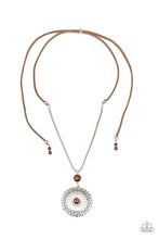 Load image into Gallery viewer, Where No MANDALA Has Gone Before - Brown necklace 2234
