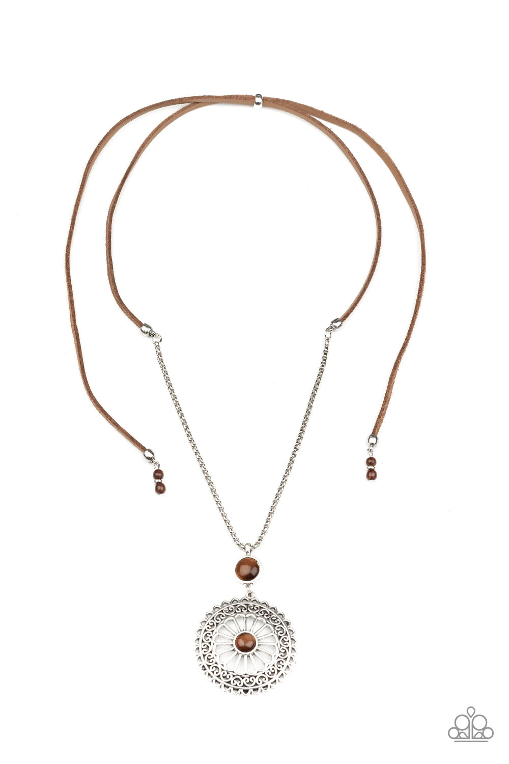 Where No MANDALA Has Gone Before - Brown necklace 2234