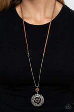 Load image into Gallery viewer, Where No MANDALA Has Gone Before - Brown necklace 2234
