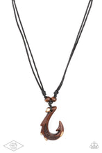 Load image into Gallery viewer, Off The Hook - brown urban necklace BLACK DIAMOND EXCLUSIVE A045
