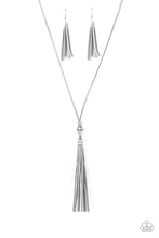 Load image into Gallery viewer, Hold My Tassel - Silver necklace 1700
