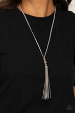 Load image into Gallery viewer, Hold My Tassel - Silver necklace 1700
