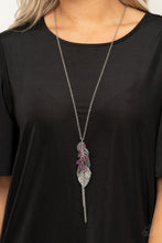 Load image into Gallery viewer, I Be-LEAF - Purple necklace 1809
