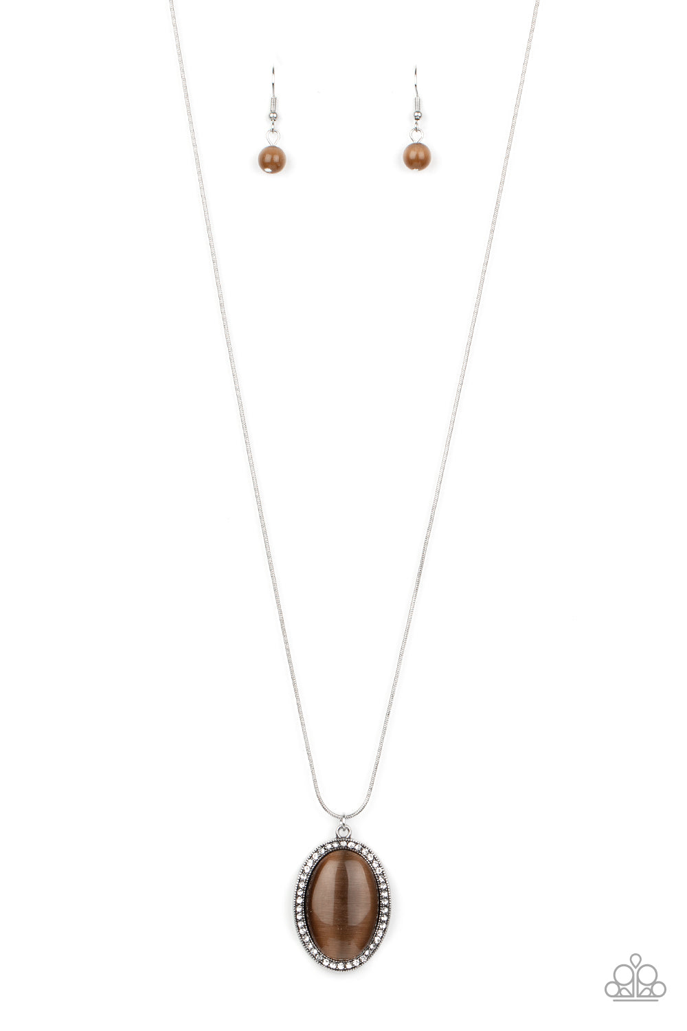GLISTEN To This - Brown necklace 1564