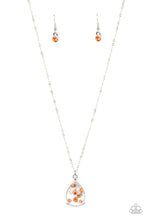 Load image into Gallery viewer, Stormy Shimmer - Orange necklace 2065
