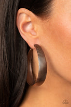 Load image into Gallery viewer, Desert Wanderings - Copper hoop earring 1702
